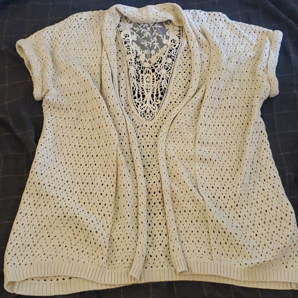 Short sleeve cardigan